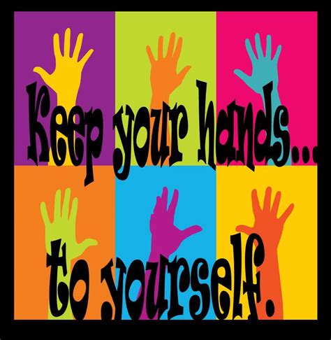 keep hands to yourself clip art