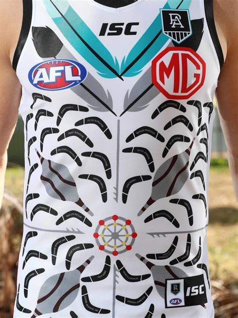 Port adelaide will combine a celebration of indigenous history and culture with its 150th anniversary celebrations in 2020, with its special guernsey for the sir doug nicholls round to pay homage to all of the club's past and present indigenous players. AFL 2020: Port Adelaide unveil indigenous jumper | Herald Sun