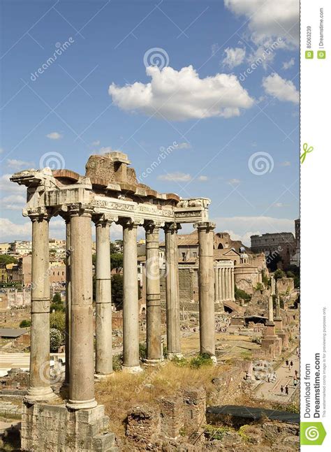 Ancient Columns Editorial Stock Image Image Of Forum 85063239