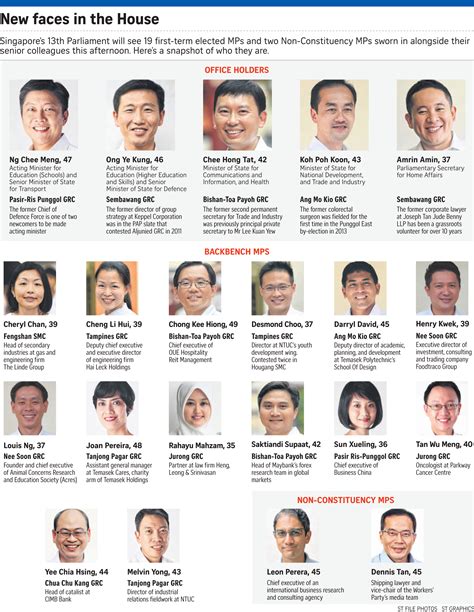 Ministre de la santé de singapour (fr). Opening of Singapore's Parliament: Who are the new MPs ...