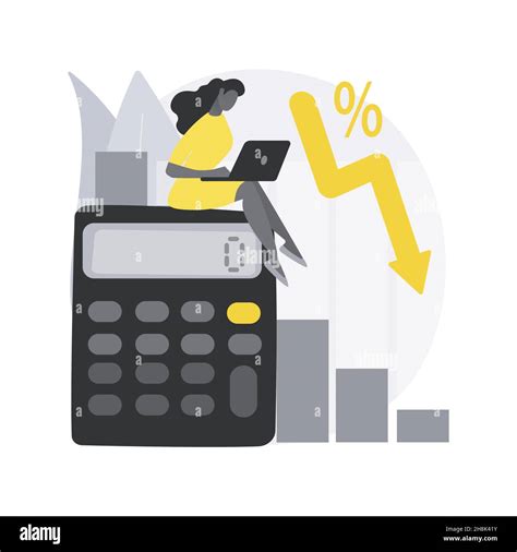 Calculating Loss Abstract Concept Vector Illustration Stock Vector