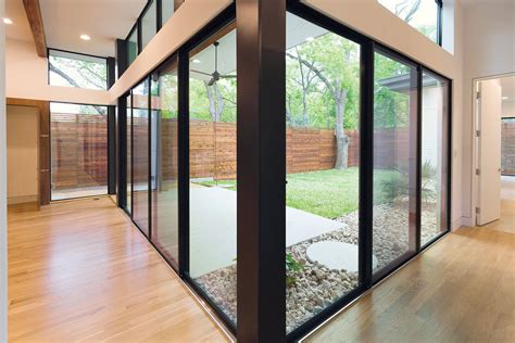 There are different types of glass doors you could choose from depending on the style and benefits you'd prefer. MI 400 Series Aluminum Sliding Glass Door