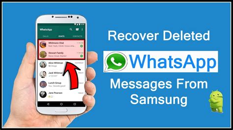 How To Recover Deleted Or Lost Whatsapp Messages On Samsung