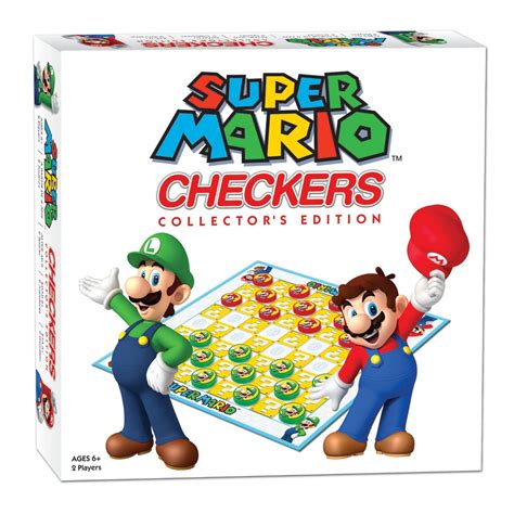 Super Mario Combo Checkers And Tic Tac Toe Set Ebay