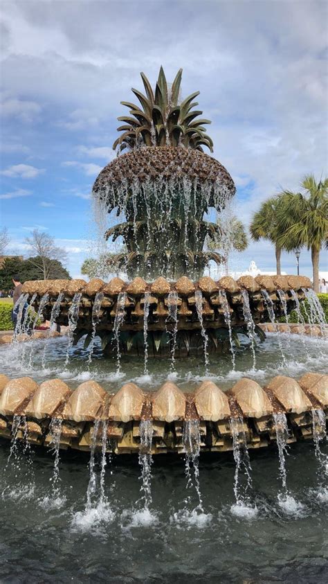 All warnings were discontinued monday night. A pineapple fountain in Charleston, South Carolina ...