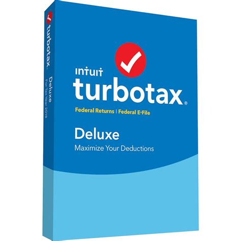 Customer Reviews Intuit TurboTax Deluxe Federal E File 2018