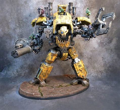 Gregs Converted Ork Knight Titan Of Mork Greggles Is Off To Adepticon