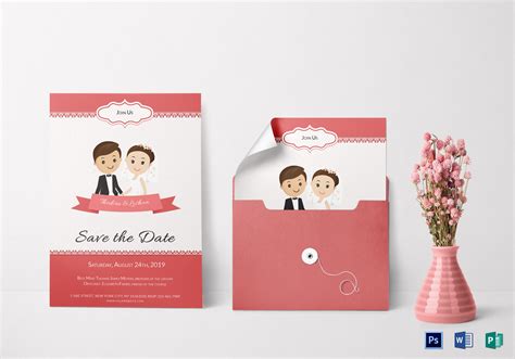 Unique Wedding Invitation Card Design Template In Word Psd Publisher