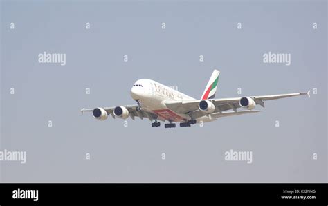Dubai United Arab Emirates April 1st 2014 Airbus A380 From