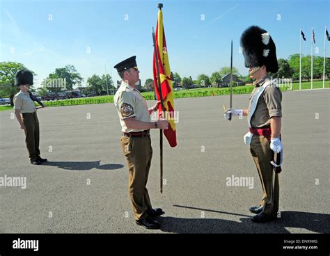 1st Battalion Welsh Guards On The Drill Square At Cavalry Barracks