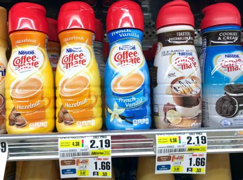 Vist the category you like and find these amazing items on sale. Coffeemate Liquid Coffee Creamers just $0.16 at ShopRite ...