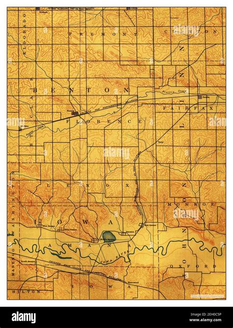 Amana Iowa Map 1889 162500 United States Of America By Timeless