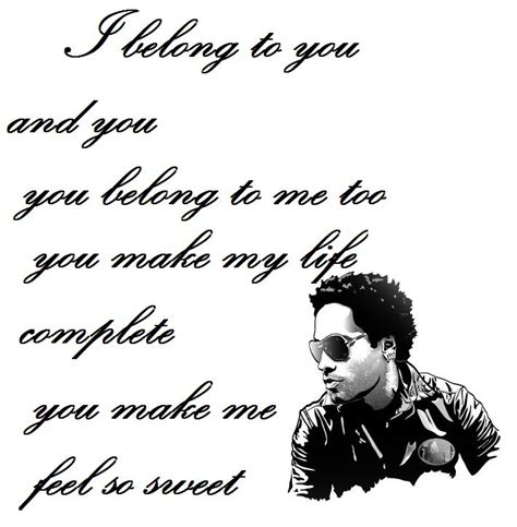 Lenny Kravitz Lyrics To Live By You Belong With Me Me Me Me Song