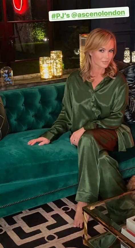 Amanda Holden Flashes Bgt Fans As She Ditches Bra Under Paper Thin Silk Pyjamas Daily Star