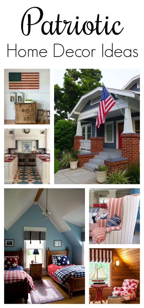 The plaque has a vintage galvanized metal background with metal words. Patriotic Home Decor Ideas - Town & Country Living