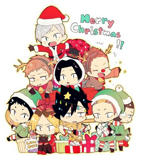 Nekoma Christmas Haikyu Anime Christmas Haikyuu Anime Haikyuu