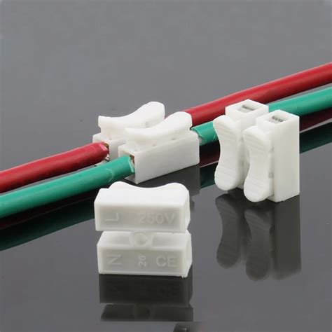 500pcs Ch 2 Terminal 2 Push Wire Terminal Block Connector Plug For Quick Wire Connectors In