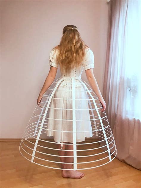 Cage Crinoline Hoop Skirt Etsy Crinoline Dress Hoop Skirt Victorian Dress Gown