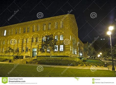 School Campus At Night Stock Image Image Of Green Southern 6679723