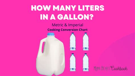 How Many Liters In A Gallon Cooking Conversion Chart
