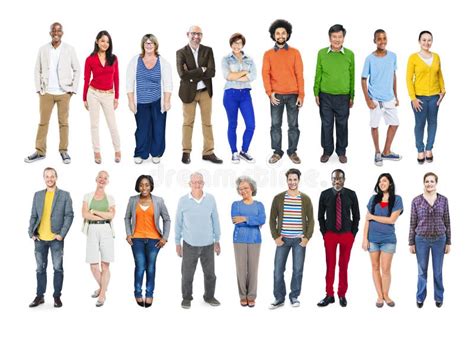 Group Of Diverse Multiethnic Colourful People Stock Photo Image Of