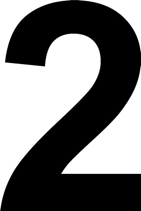 Number 2 Black And White Png Image Purepng Free Transparent Cc0 Png