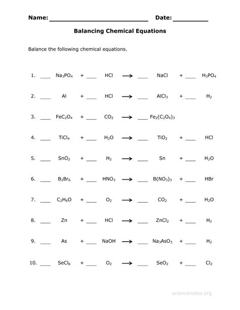 Jose luis pelaez inc / getty images. Balancing Chemical Equation Worksheet / 49 Balancing ...