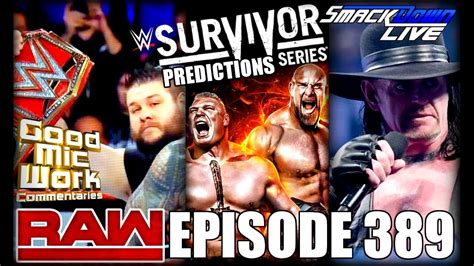 Wwe Survivor Series Predictions Raw Smackdown Th