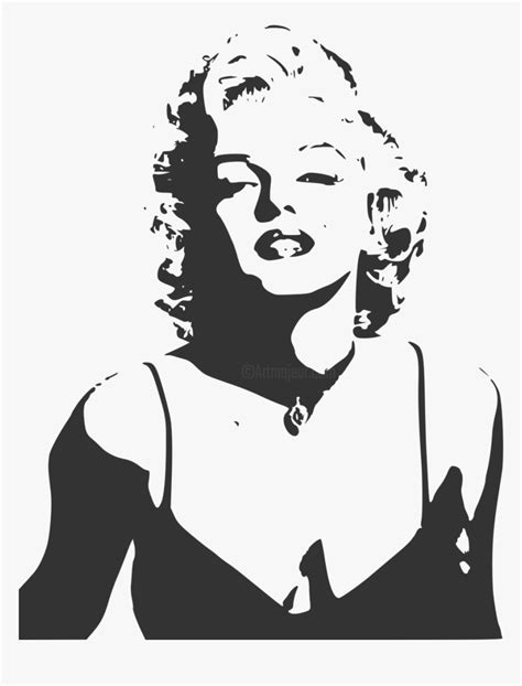 Marilyn Monroe Stencil Png Download Marilyn Monroe Stencil Art