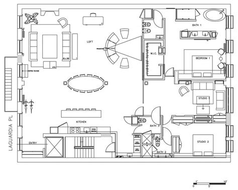 Perfect Loft In Noho Floor Plan Design With Bedrooms Studio And Open
