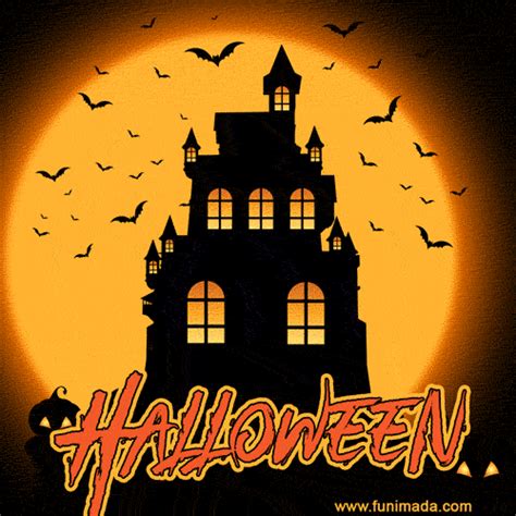 Scary Happy Halloween Animated Image