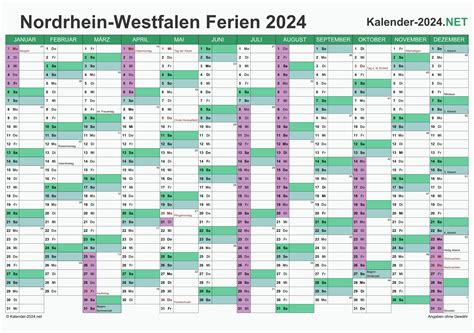 Ferien Nordrhein Westfalen 2024 Ferienkalender And Übersicht