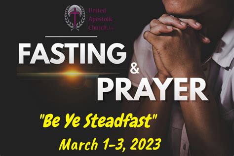 March 2023 Three Day Prayer And Fasting Evangelism Prayer Ministry