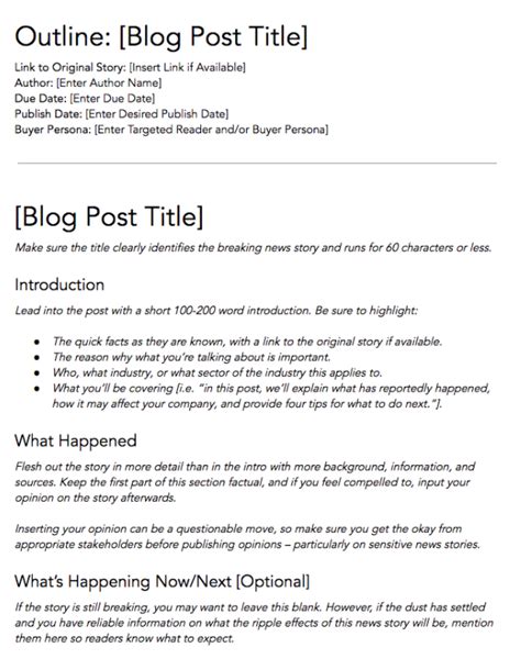 How To Write A Blog Post A Step By Step Guide Free Blog Post Templates