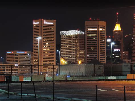 Downtown Baltimore At Night Photograph By Cityscape Photography Pixels