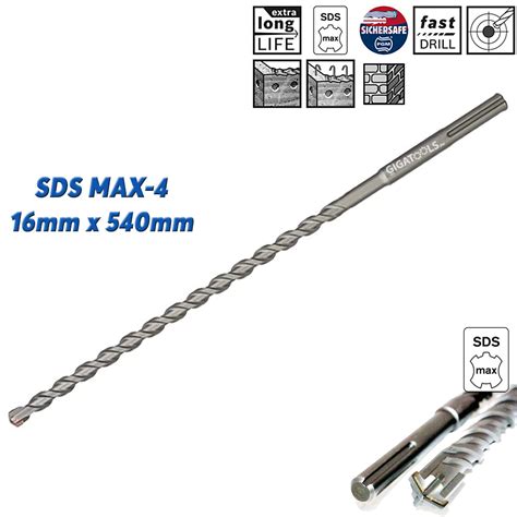 Bosch Sds Max 4 Hammer Drill Bit For Concrete Masonry 16mm X 400mm