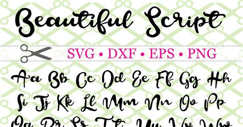 Svg Font For Cricut Cursive Font Svg Calligraphy Font Svg Etsy Images