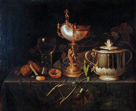 Porringer And Nautilus Cup Pieter Gerritsz Van Roestraten 16291630