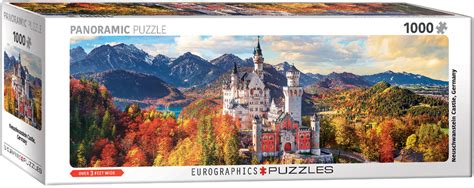 1000 piece puzzle with a finished size of 24 x 30. 05444-Neuschwanstein Castle in Autumn 1000 Piece Panoramic ...