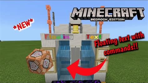 How to make floating text in Minecraft Bedrock Edition with command