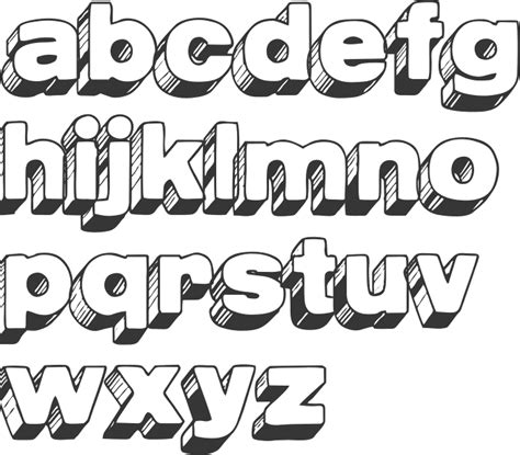 Image Result For Shaded Alphabet Lettering Alphabet Making Words My