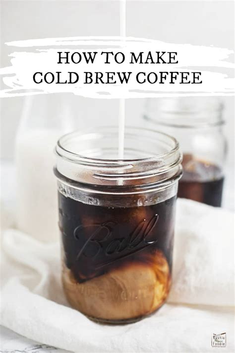Cold Brew Coffee With Almond Milk The Rustic Foodie®