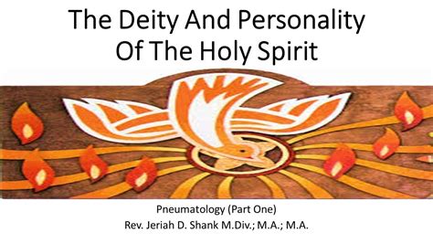 The Deity And Personality Of The Holy Spirit Youtube