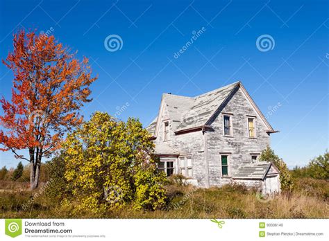 Abandoned Farmhouse Ruin New Brunswick Nb Canada Stock Photo Image Of