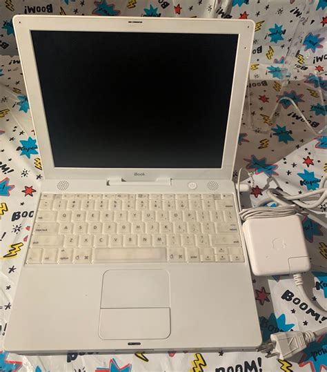 Vintage Apple Ibook G3 Laptop Powerpc G3 500 Mhz 12 Lcd Screen Model