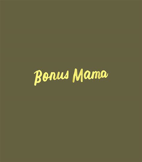 bonus mama best bonus mom cute stepmom mothers day digital art by
