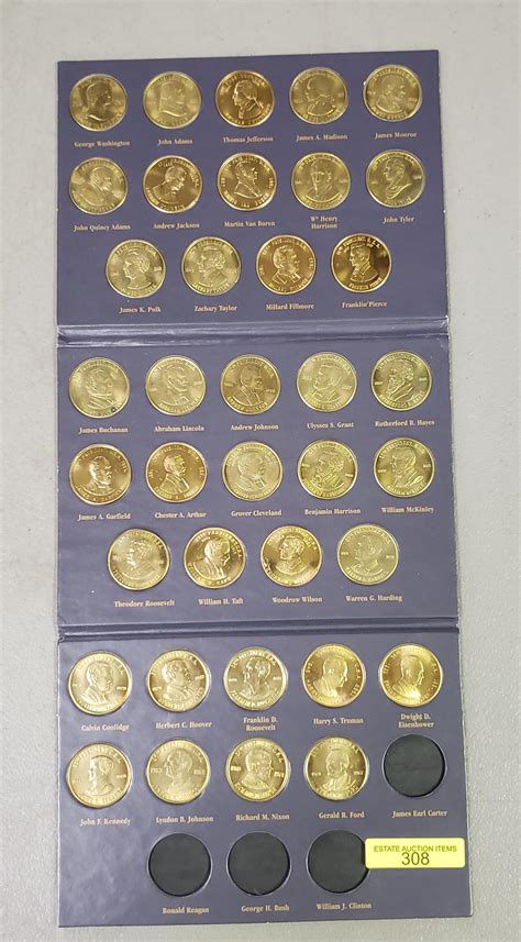 At Auction Coin History Of Us Presidents 37 Coin Set