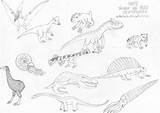 Coloring Pages Liopleurodon Template Easy sketch template