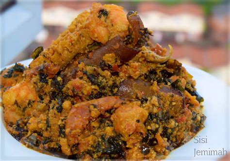 Find out how to cook egusi soup with this egusi soup recipe. Egusi Soup - Efo Elegusi - Sisi Jemimah