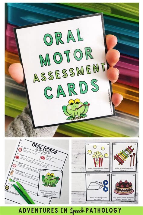 Oral Motor Exam Assessment Cards Oral Motor Speech And Language Speech Language Pathology